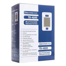 GLUCO TEST DUO Conjunto inicial de medidor de glicose no sangue mmol/l, 1 peça