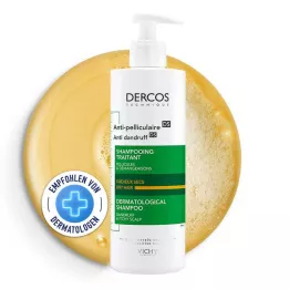 VICHY DERCOS Shampoo anticaspa para couro cabeludo seco, 390 ml