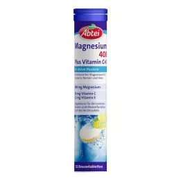 ABTEI Magnésio 400 Plus Vitamina C+E comprimidos efervescentes, 15 unidades