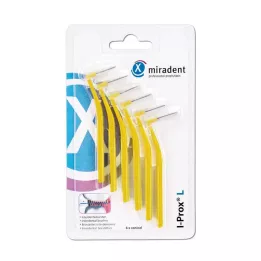MIRADENT Escova interdental I-Prox L 0,5 mm amarela, 6 unidades