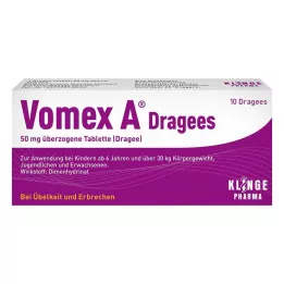 VOMEX A Drageias 50 mg comprimidos revestidos, 10 unidades