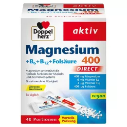 DOPPELHERZ Magnésio+Vitaminas B DIRECT Pellets, 40 unidades