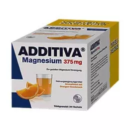 ADDITIVA Sachês de magnésio 375 mg, 60 unidades