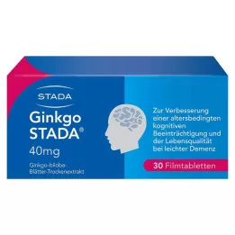 GINKGO STADA Comprimidos revestidos por película de 40 mg, 30 unidades