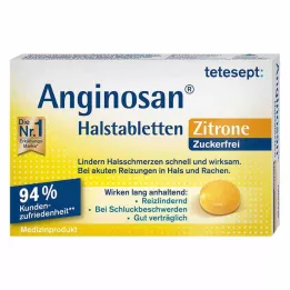 TETESEPT Pastilhas para garganta Anginosan sem açúcar limão, 20 unidades
