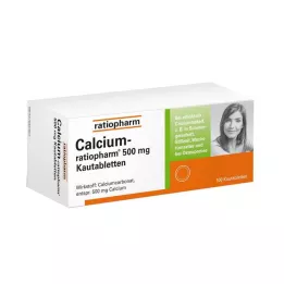 CALCIUM-RATIOPHARM Comprimidos mastigáveis de 500 mg, 100 unidades