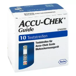 ACCU-CHEK Tiras de teste guia, 1X10 pcs