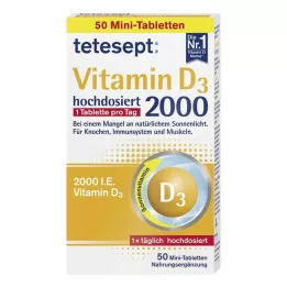 TETESEPT Vitamina D3 2.000 comprimidos revestidos por película, 50 unidades