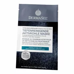 DERMASEL Máscara de limpeza profunda com carvão ativado, 12 ml