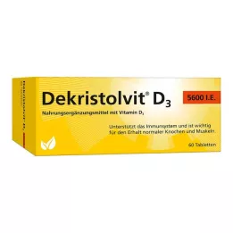 DEKRISTOLVIT D3 5.600 UI comprimidos, 60 unidades