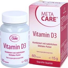 META-CARE Cápsulas D3, 60 unidades