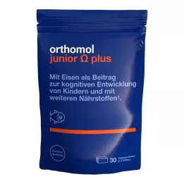ORTHOMOL Junior Omega plus comprimidos mastigáveis, 90 unidades