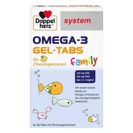 DOPPELHERZ Sistema familiar de comprimidos de gel ômega-3, 60 unidades