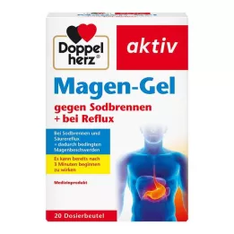 DOPPELHERZ Gel estomacal contra azia+refluxo, 20 unidades