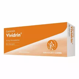 CETIRIZIN Vividrin 10 mg comprimidos revestidos por película, 20 unidades