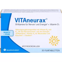 VITANEURAX Vitaminas B + comprimidos revestidos por película D3, 30 unidades