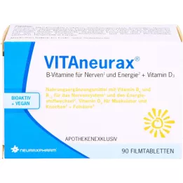 VITANEURAX Vitaminas B + comprimidos revestidos por película D3, 90 unidades