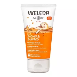 WELEDA Kids 2in1 Shower & Shampoo frutado laranja, 150 ml