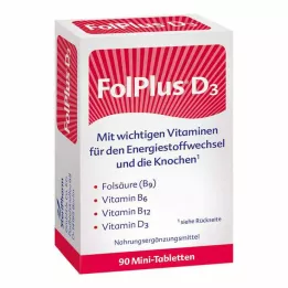 FOLPLUSComprimidos +D3, 90 unidades