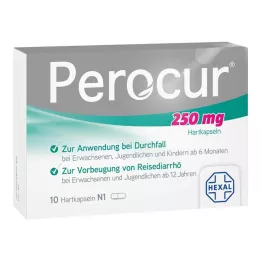 PEROCUR Cápsulas duras de 250 mg, 10 unidades