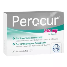 PEROCUR Cápsulas duras de 250 mg, 20 unidades