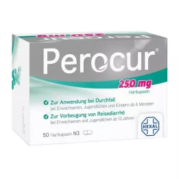 PEROCUR Cápsulas duras de 250 mg, 50 unidades