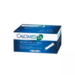CALCIMED D3 500 mg/1000 I.E. Grânulos diretos, 60 unidades
