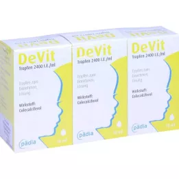 DEVIT Gotas 2400 UI/ml Gotas orais, 3X10 ml