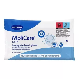 MOLICARE SKIN Luvas de lavagem, 8 peças