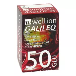 WELLION GALILEO Tiras de teste de glicemia, 50 unidades