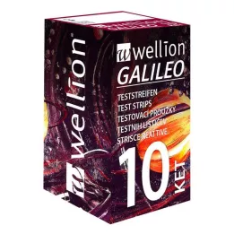 WELLION GALILEO Tiras de teste de cetona, 10 peças