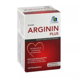 ARGININ PLUS Comprimidos revestidos de vitamina B1+B6+B12+ácido fólico, 120 unidades