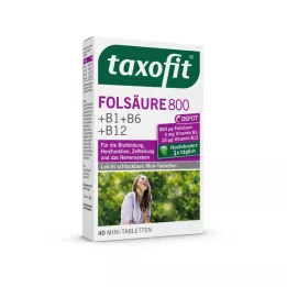 TAXOFIT Comprimidos de depósito de ácido fólico 800, 40 unidades