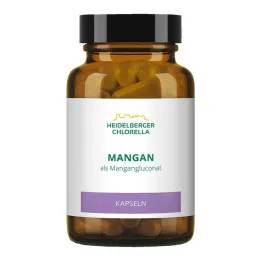 Manganês como cápsulas de gluconato de manganês, 60 peças