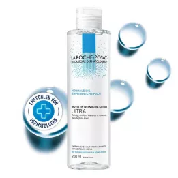 ROCHE-POSAY Fluido de limpeza micelar para peles sensíveis, 200 ml