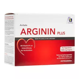 ARGININ PLUS Comprimidos revestidos de vitamina B1+B6+B12+ácido fólico, 240 unidades