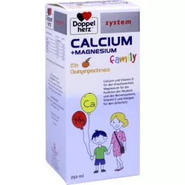 DOPPELHERZ Líquido do sistema da família Cálcio + Magnésio, 250 ml