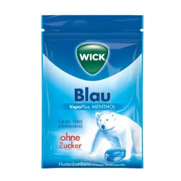 WICK BLAU Bombons de Mentol sem Açúcar Sachê, 72 g