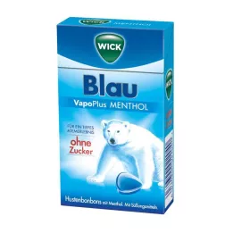 WICK BLAU Doces de mentol sem açúcar Clickbox, 46 g