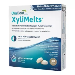 ORACOAT Comprimidos adesivos XyliMelts sem menta, 40 unidades