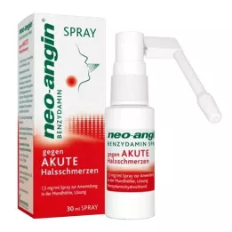 NEO-ANGIN Spray de benzidamina para dor de garganta aguda, 30 ml