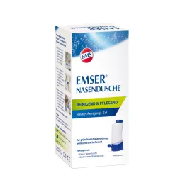 EMSER Ducha nasal com 4 sachês de sal para enxágue nasal, 1 unidade