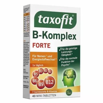 TAXOFIT Comprimidos de complexo B, 40 unidades TAXOFIT Comprimidos de complexo B, 40 unidades