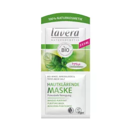 LAVERA máscara clareadora de pele menta, 2X5 ml