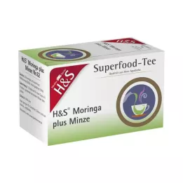 H&amp;S Moringa mais saco de filtro de menta, 20X2,3 g
