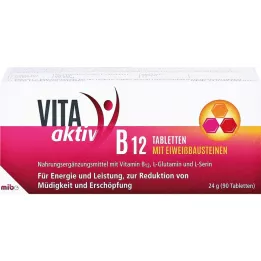 VITA AKTIV Comprimidos B12 com blocos de construção de proteínas, 90 unidades