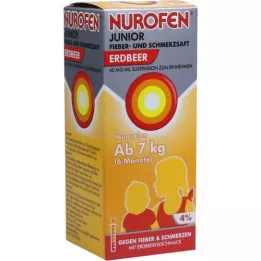NUROFEN Junior febre e dor suco morango 40 mg/ml, 150 ml