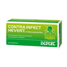 CONTRAINFECT Comprimidos para resfriado Hevert, 40 unidades