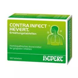 CONTRAINFECT Comprimidos para resfriado Hevert, 100 unidades