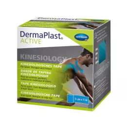 DERMAPLAST Fita de cinesiologia ativa 5 cm x 5 m azul, 1 unidade